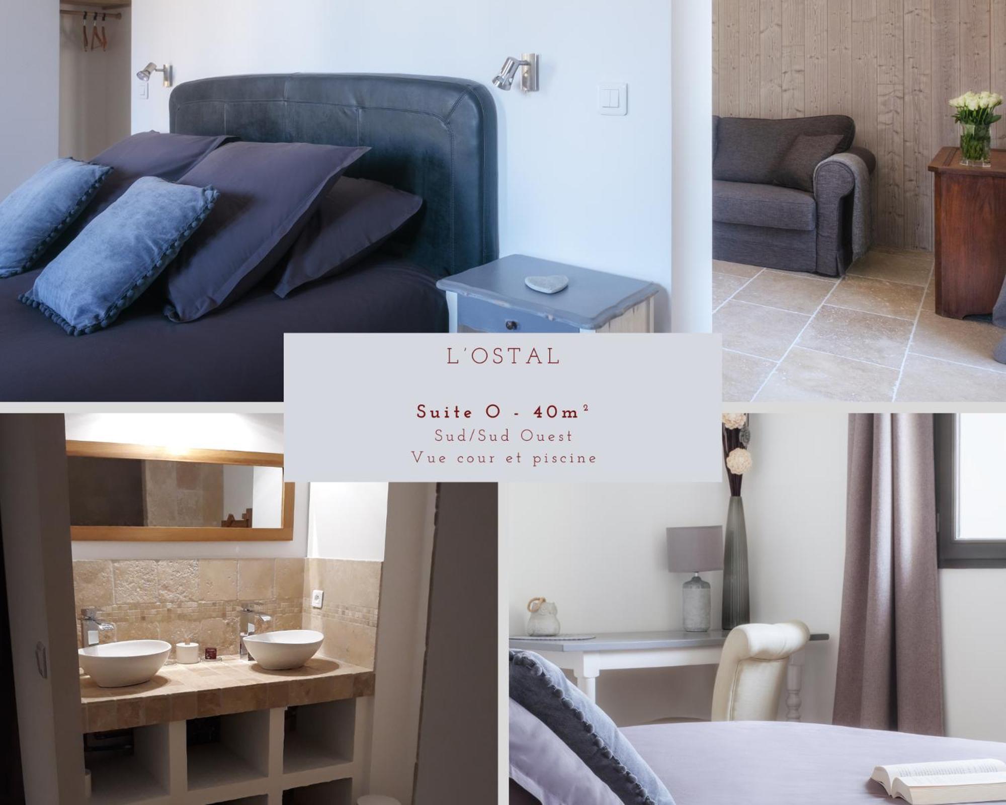 L'Ostal - Bed & Breakfast - Chambres Et Suites De 25 A 40M2 - Spa Saint-Hilaire-dʼOzilhan Екстериор снимка